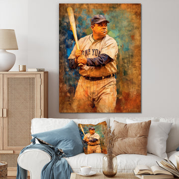 Vintage Baseball Glory - Sport Baseball Canvas Wall Art